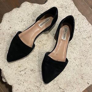 Black dress flats